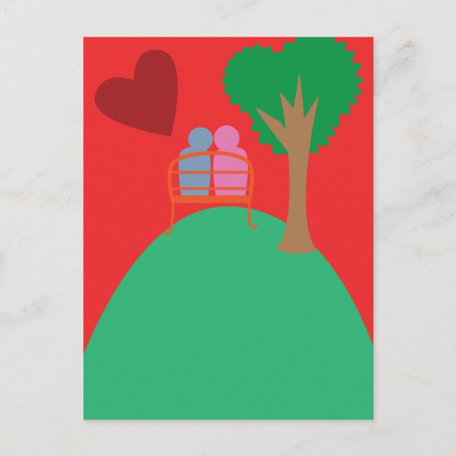 A Couple Dating  Postcard (Front)