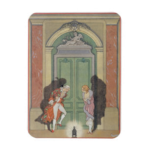 A Couple in Candlelight, illustration from 'Les Li Magnet