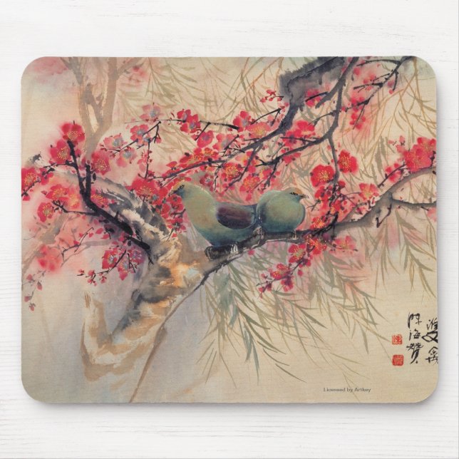 A Couple in Spring Mouse Mat (Front)