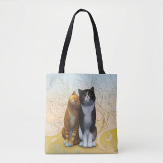 A couple of cats: love is in the air ? tote bag