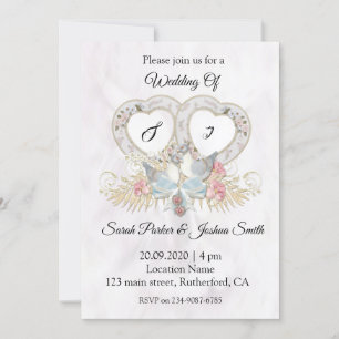 A Couple Of Dove Wedding Invitation