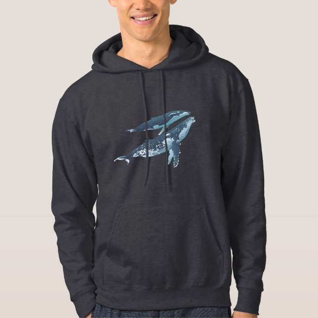 A Couple of Humpback Whales Hoodie (Front)