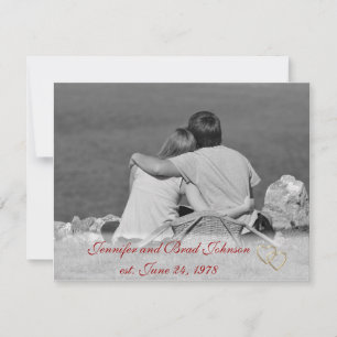 A Couple Sitting Vow Renewal Invitations