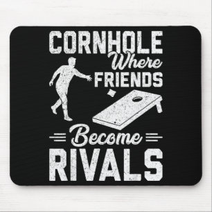 A Couple That Plays Cornhole Together - Valentine’ Mouse Mat