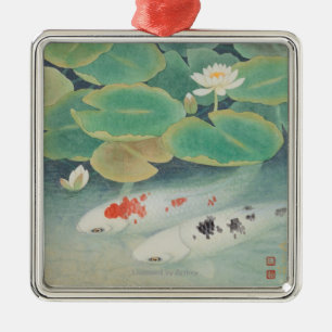 A Couple under Lotus Metal Tree Decoration