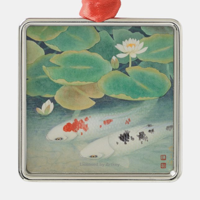 A Couple under Lotus Metal Tree Decoration (Front)