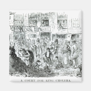 A Court for King Cholera, 1852 Magnet