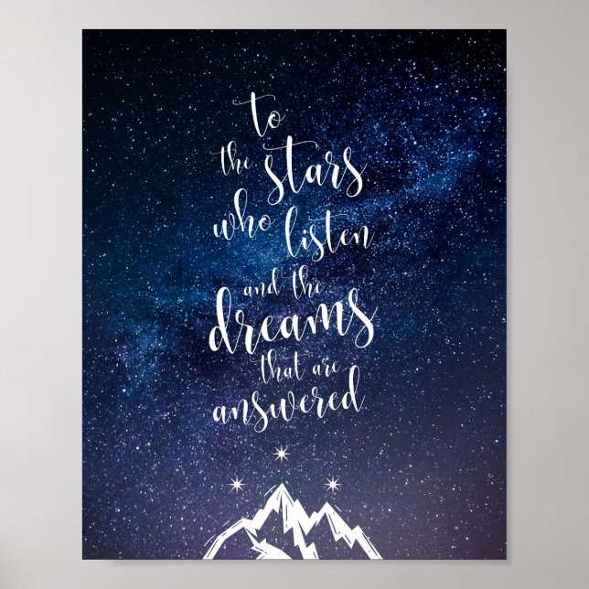 A Court of Mist & Fury Quote  Poster (Front)