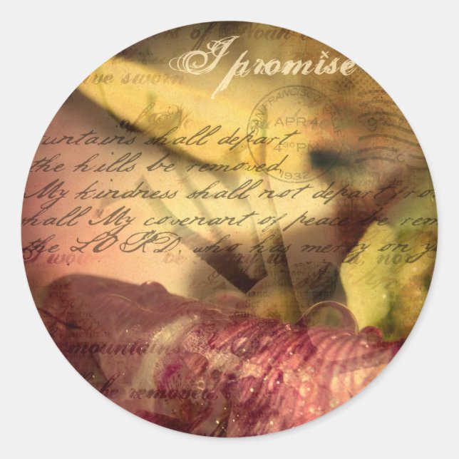 A Covenant of Peace Classic Round Sticker (Front)