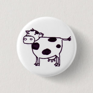A Cow 3 Cm Round Badge