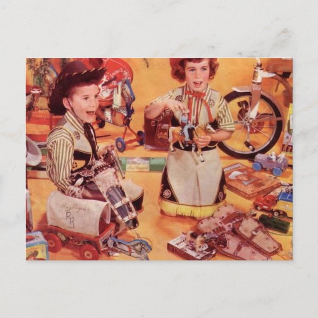 A Cowboy Christmas Holiday Postcard (Front)