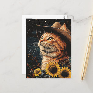 A Cowboy Kitty Postcard