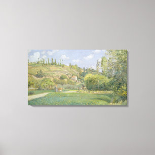 A Cowherd at Valhermeil, Auvers-sur-Oise Canvas Print