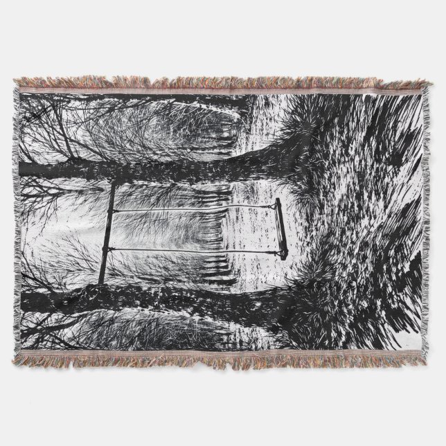 a cozy and serene atmosphere throw blanket (Front)