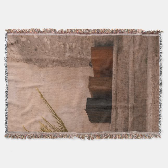 a cozy and serene atmosphere throw blanket (Front)
