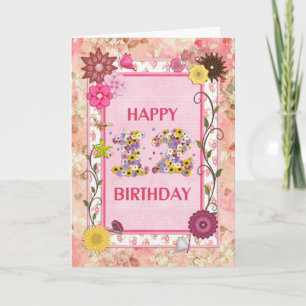 A craft look 12th birthday card