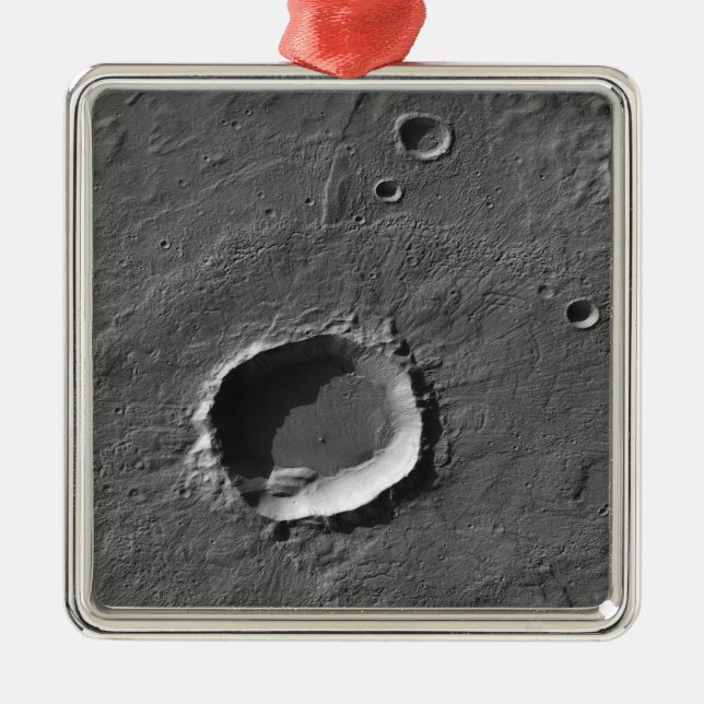 A crater on Mars Metal Tree Decoration (Front)