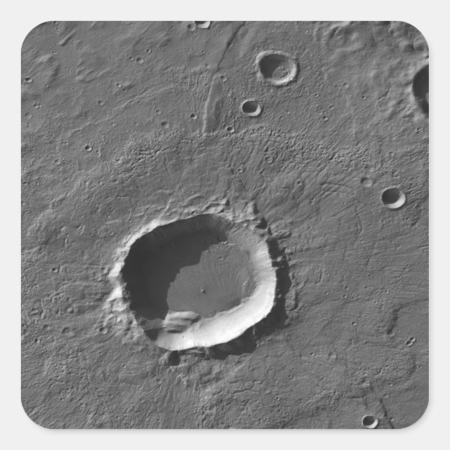 A crater on Mars Square Sticker (Front)