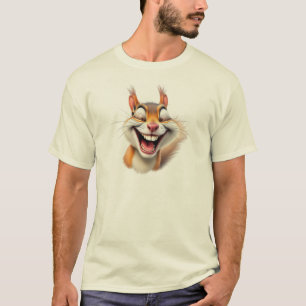 A crazy cartoon of a squirrel. T-Shirt