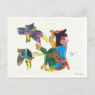 A Creator with Birds Postcard
