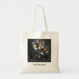 A Creepy Halloween night at the dentist Tote Bag