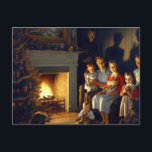 A Creepy Haunted Christmas Horror Postcard<br><div class="desc">A normal Christmas family gathering is about to turn creepy once they notice the ghosts in the room AI generated painting</div>