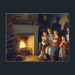 A Creepy Haunted Christmas Horror Postcard<br><div class="desc">A normal Christmas family gathering is about to turn creepy once they notice the ghosts in the room AI generated painting</div>