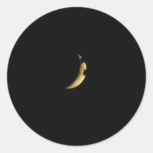 A Crescent Moon Classic Round Sticker