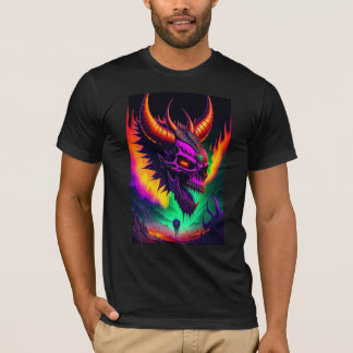 A crezy terrifying evil demon skull  T-Shirt