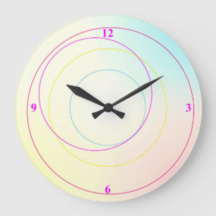 A Crop of Circles Large Clock