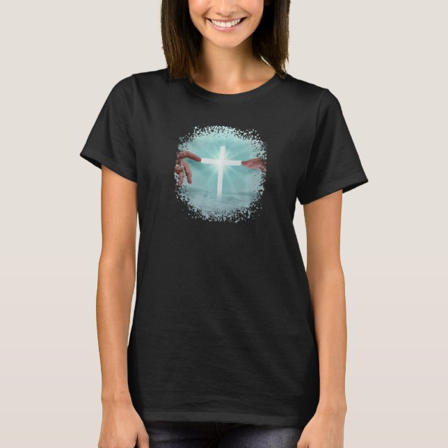 A Cross In The Clouds Premium T-Shirt (Front)