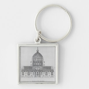 A cross-section of St. Peter's, Rome Key Ring