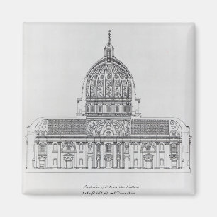 A cross-section of St. Peter's, Rome Magnet