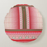 a cross stitch pattern with a red background