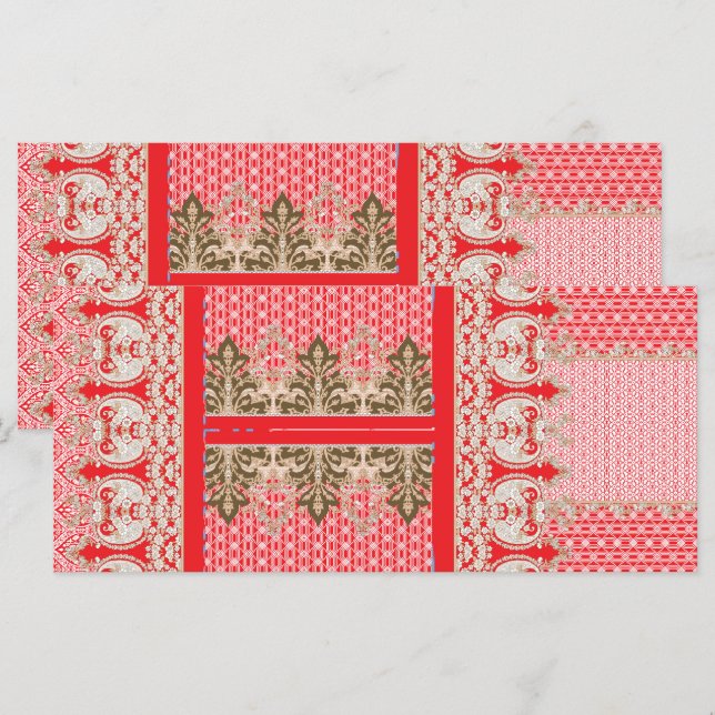 a cross stitch pattern with a red border menu (Front/Back)