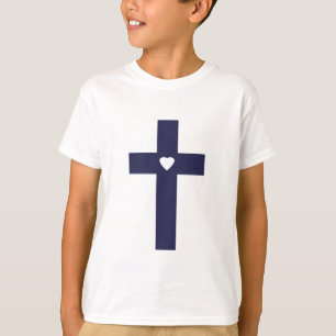 A Cross With Heart Sacred Love Art T-Shirt