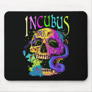 A Crow Left Skull Morning And Flower Incubus View Mouse Mat