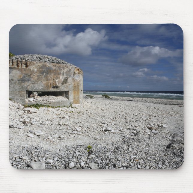 A crumbling bunker mouse mat (Front)