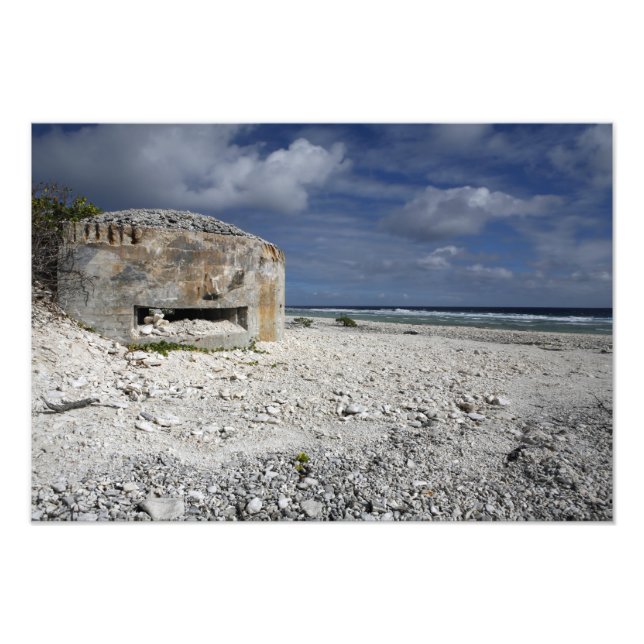 A crumbling bunker photo print (Front)