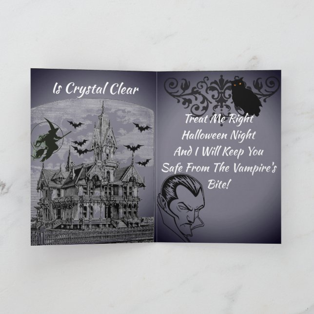A Crystal Ball Forcast, Folded Greeting Card (Inside)