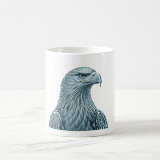 A Crystal Eagle In A Regal Pose: Coffee Mug