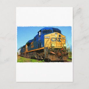A CSX Train Postcard
