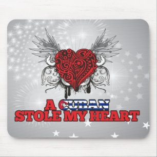 A Cuban Stole my Heart Mouse Mat