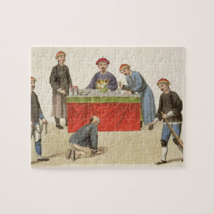 A Culprit before a Magistrate, plate 1 from 'The P Jigsaw Puzzle