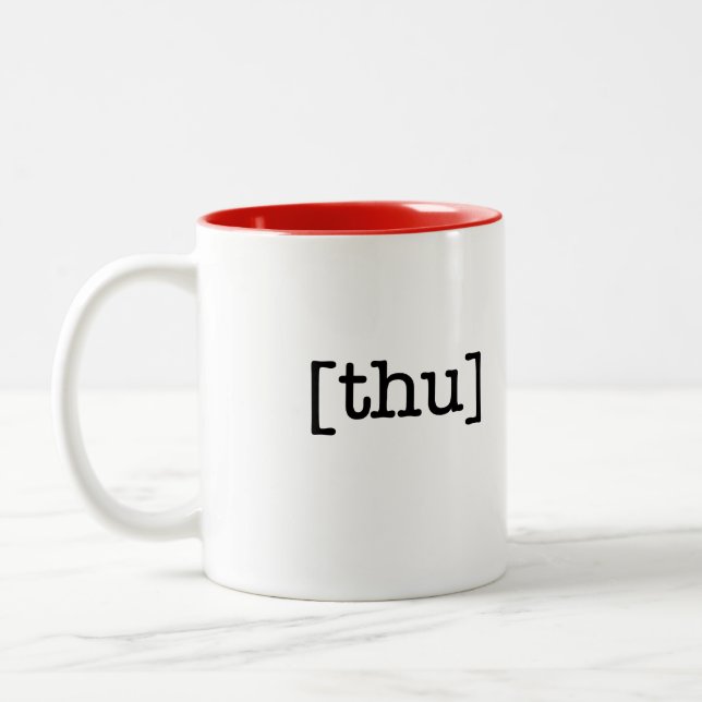 A Cup a Day Thursday Mug (Left)