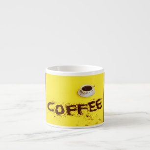 a cup full of coffee on espresso mug