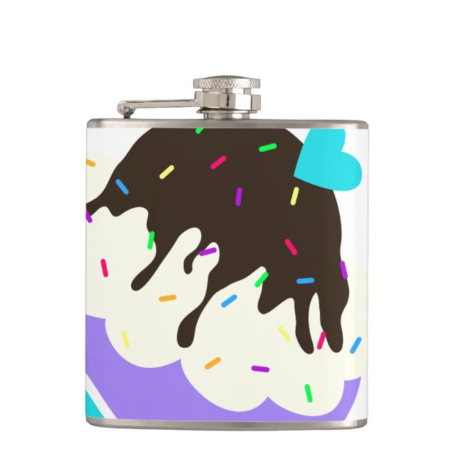 A Cup Full of Sweetness Hip Flask (Front)