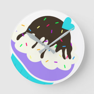 A Cup Full of Sweetness Round Clock