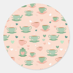 A Cup of Cosy Classic Round Sticker