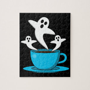 A Cup of Ghost Smoking Coffee Jigsaw Puzzle